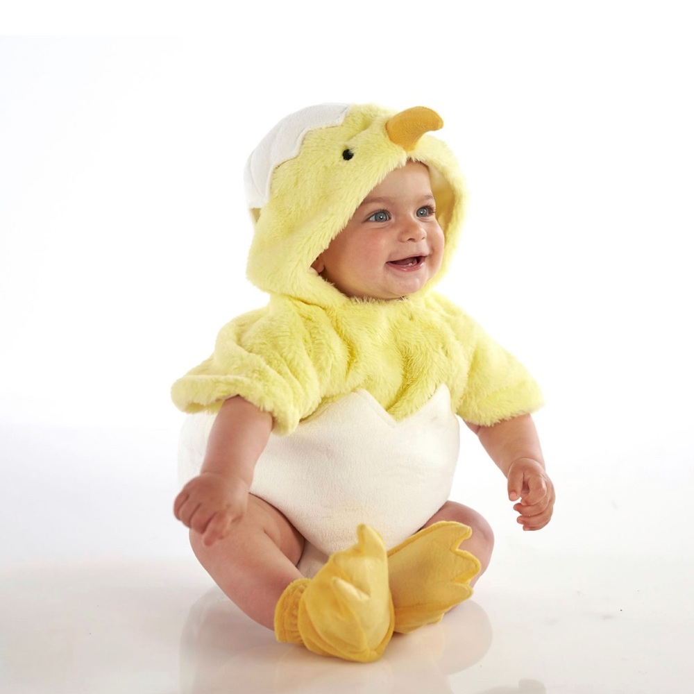 Pottery Barn Baby Egg Chick Halloween Costume - 0-6 months